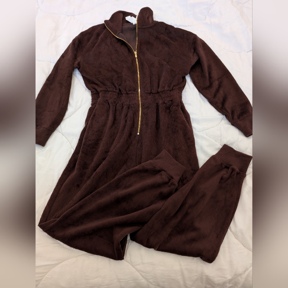 Fabletics Cozy Cord Zip Jumpsuit